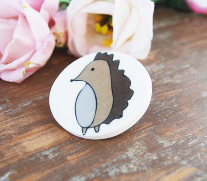 Hedgehog Brooch
