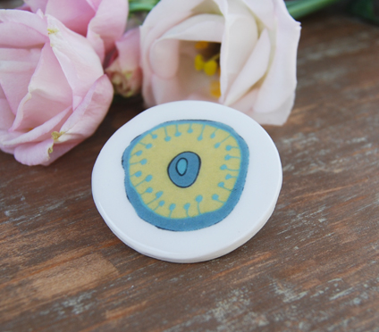 Brights Blue Flower Brooch