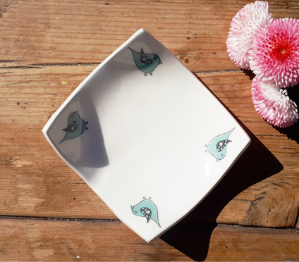 Green Bird Earring Dish