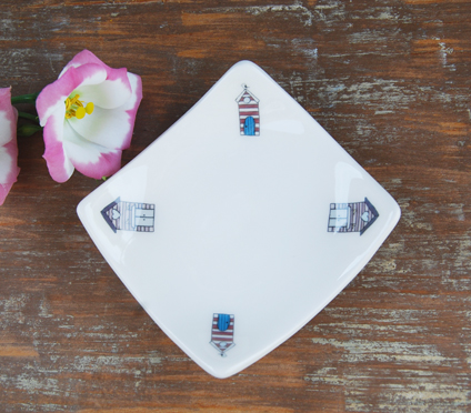 Red Beach Hut Earring Dish