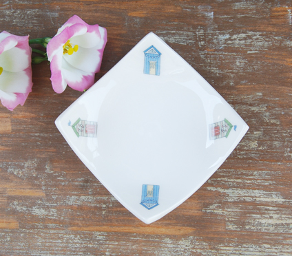Blue Beach Hut Earring Dish